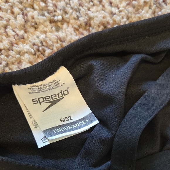 Women's Speedo Classic Black One-Piece Swimsuit Size 6/32 - Picture 8 of 8